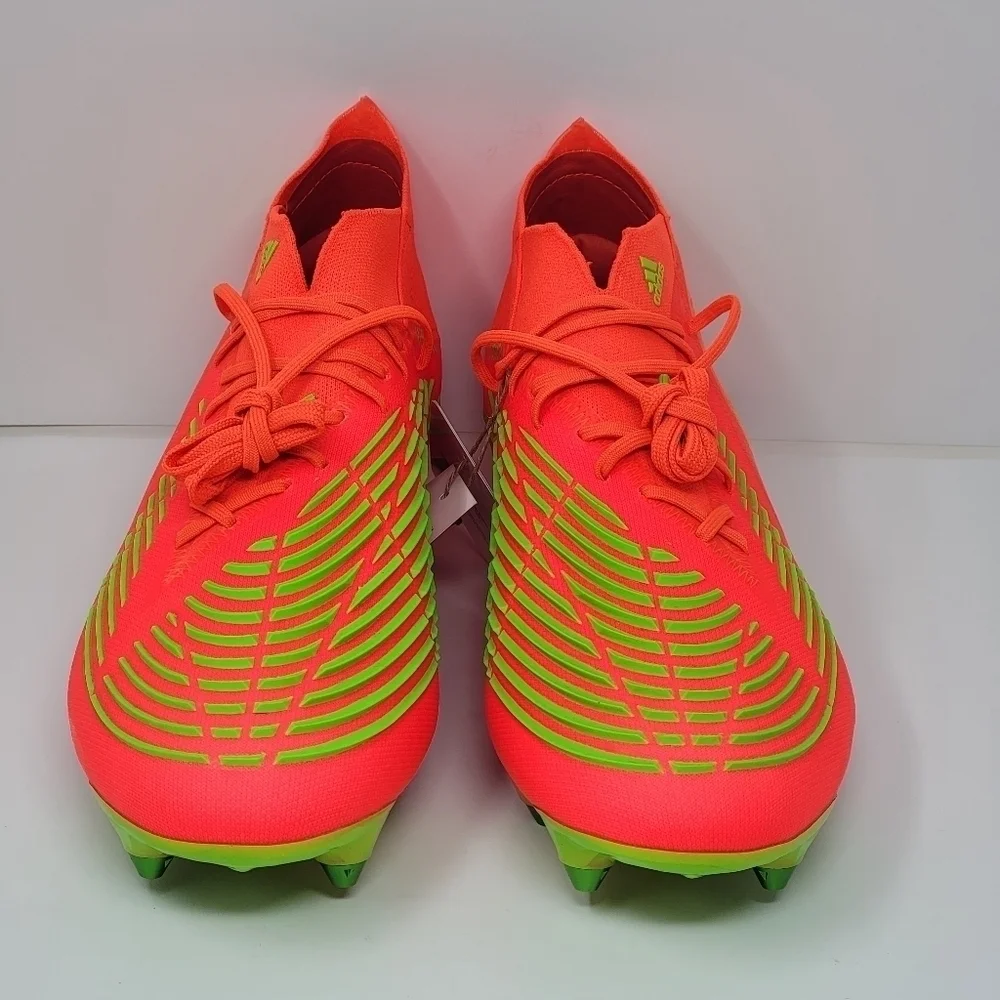 Adidas Predator Edge.1 SG Soccer Cleats Solar Red GW1016 Men’s Size 9.5 New